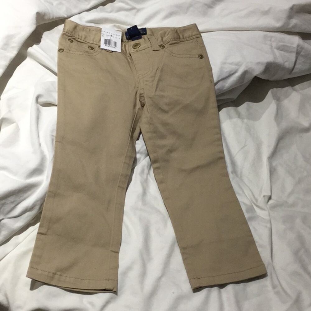 Ralph Lauren tan 4t pants NWT